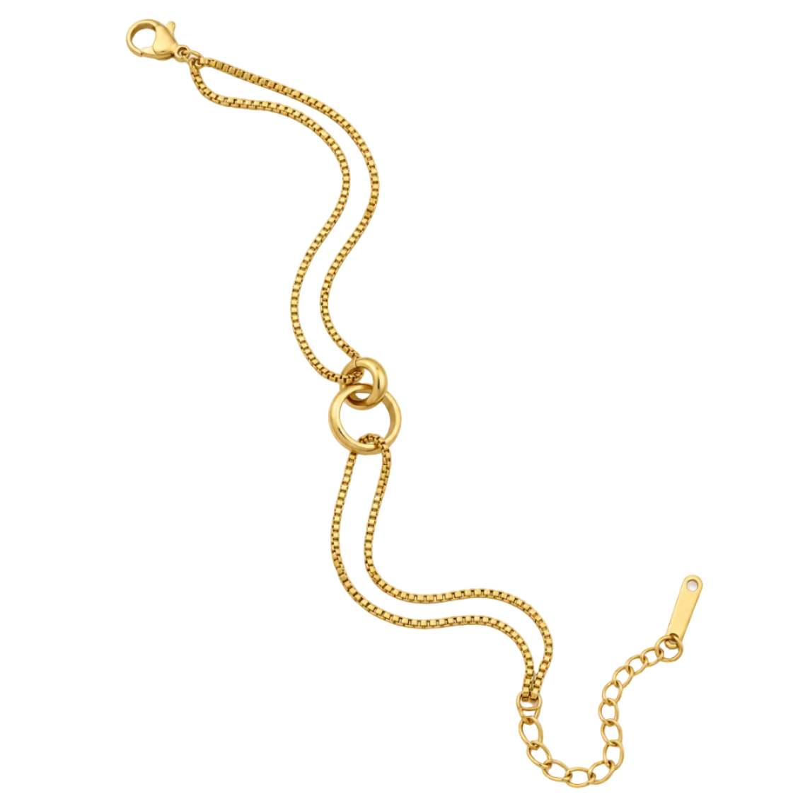 Double Chain Toggle Bracelet