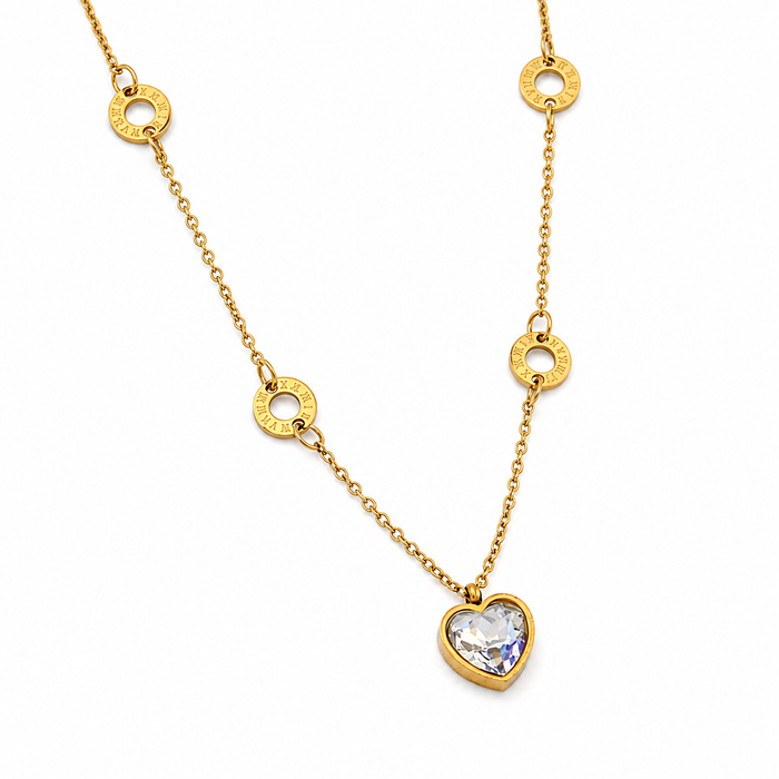 The Celeste Heart Link Necklace
