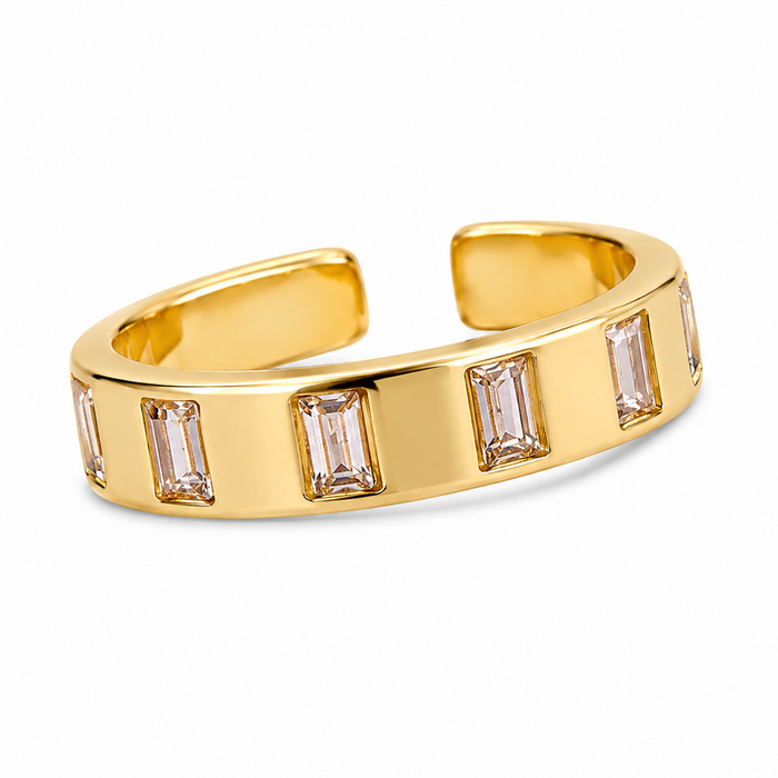 Celeste Baguette Crystal Ring