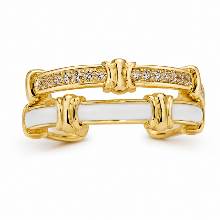 Celeste Duo Crystal Ring