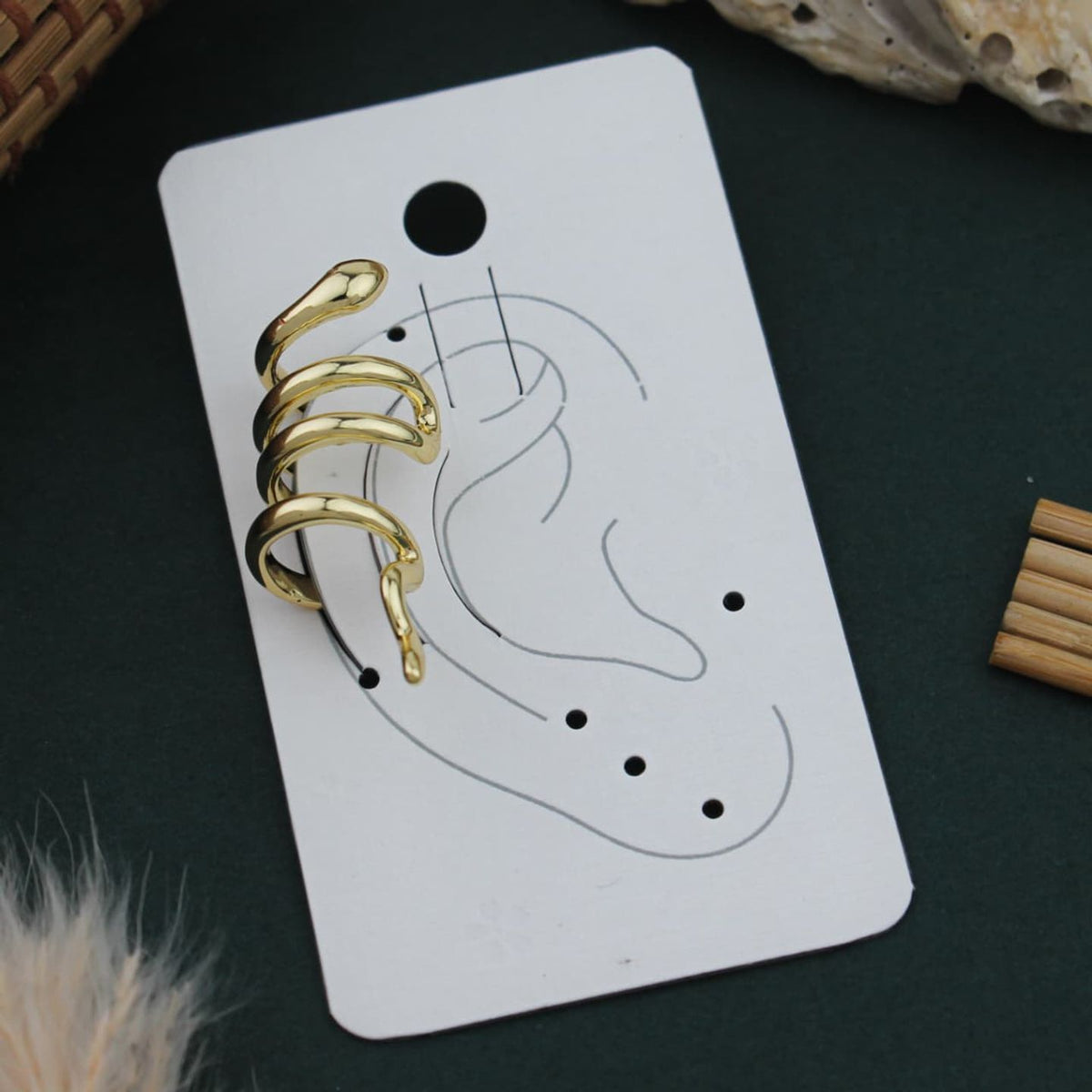 Gold-Tone Multi-Band Ear Cuff